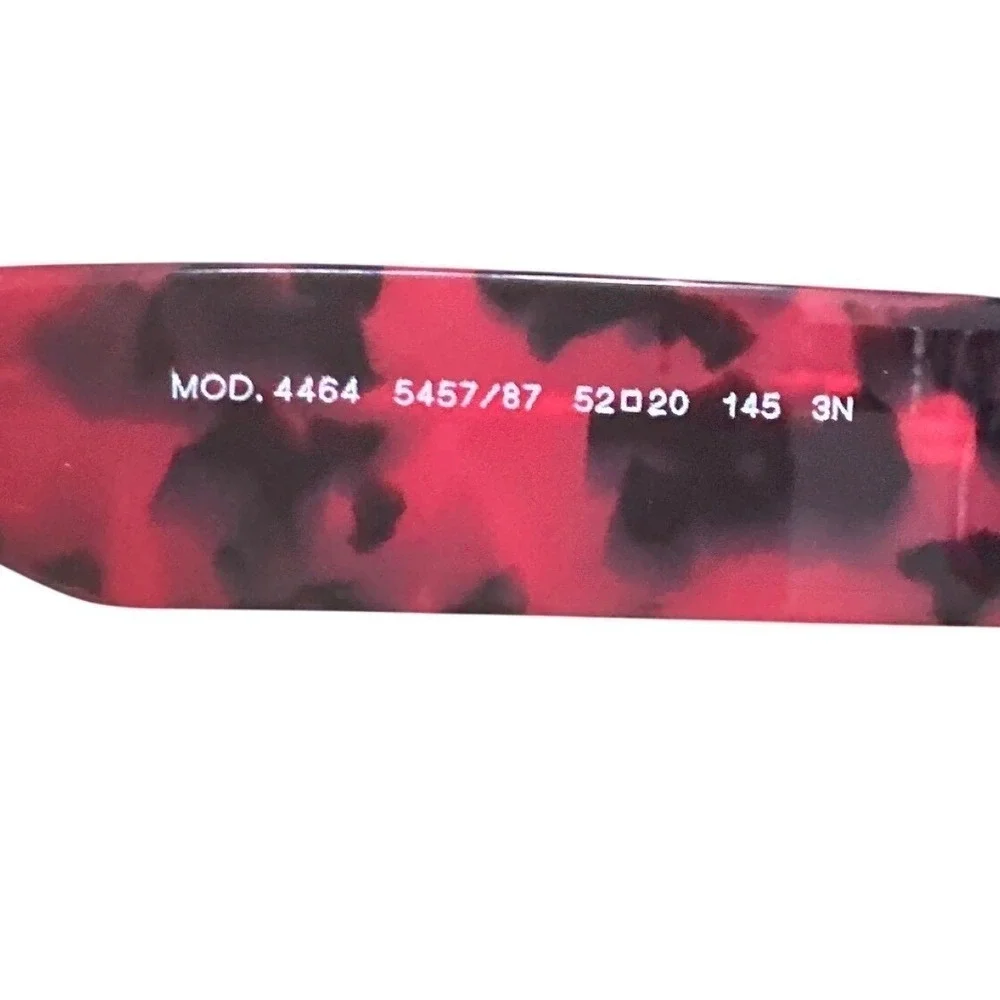 Versace MOD4464 Red Tortoise Shield Sunglasses Medusa Logo Italy Y2K Designer